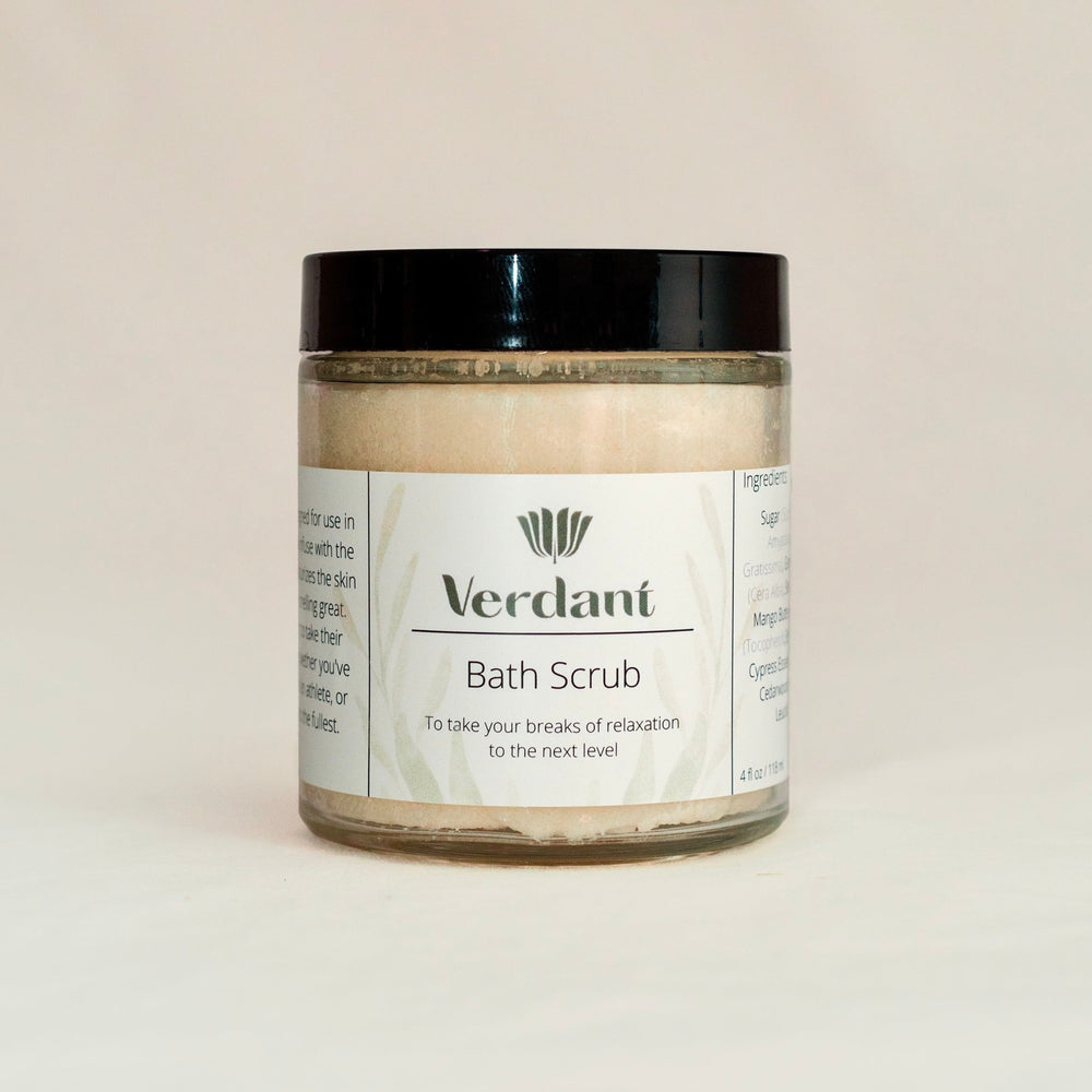 Verdant Skincare and Verdant Labs Bath Scrub