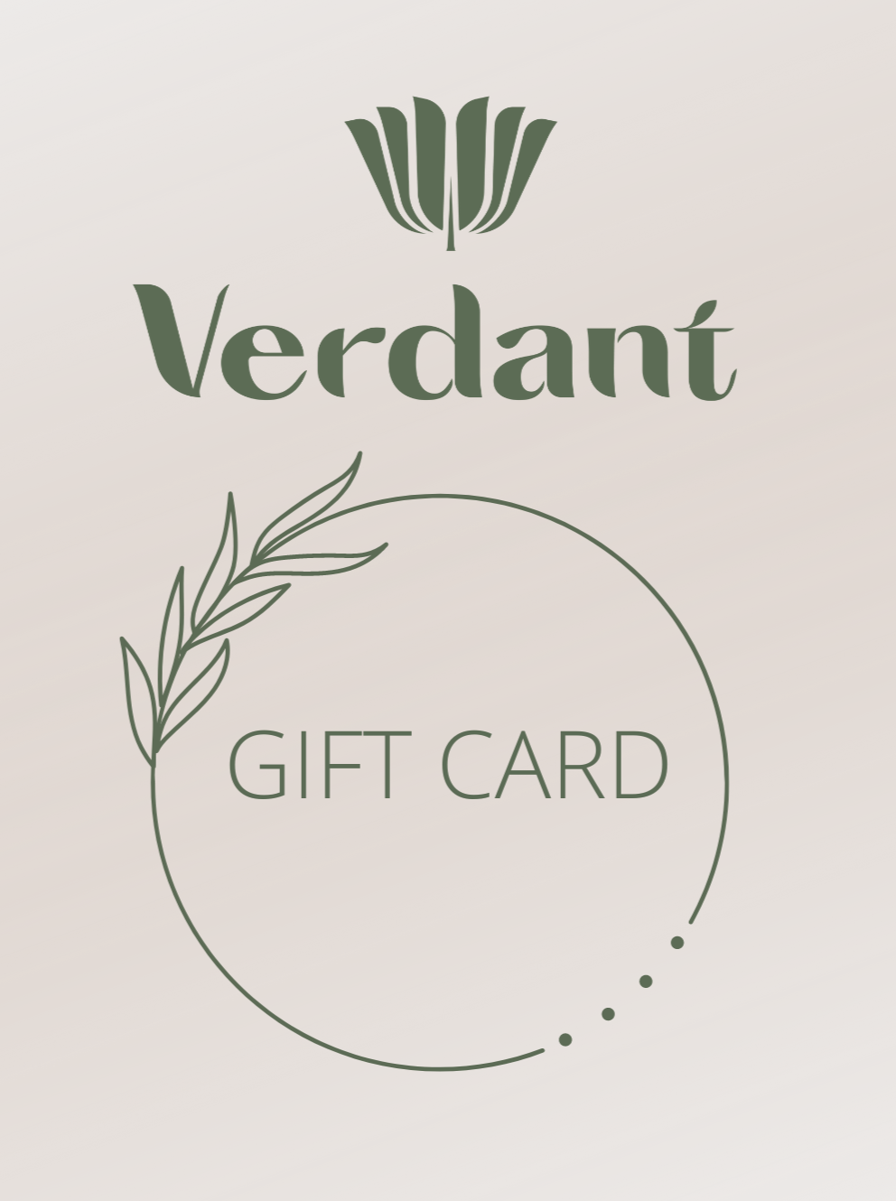 Verdant Skincare Gift Card